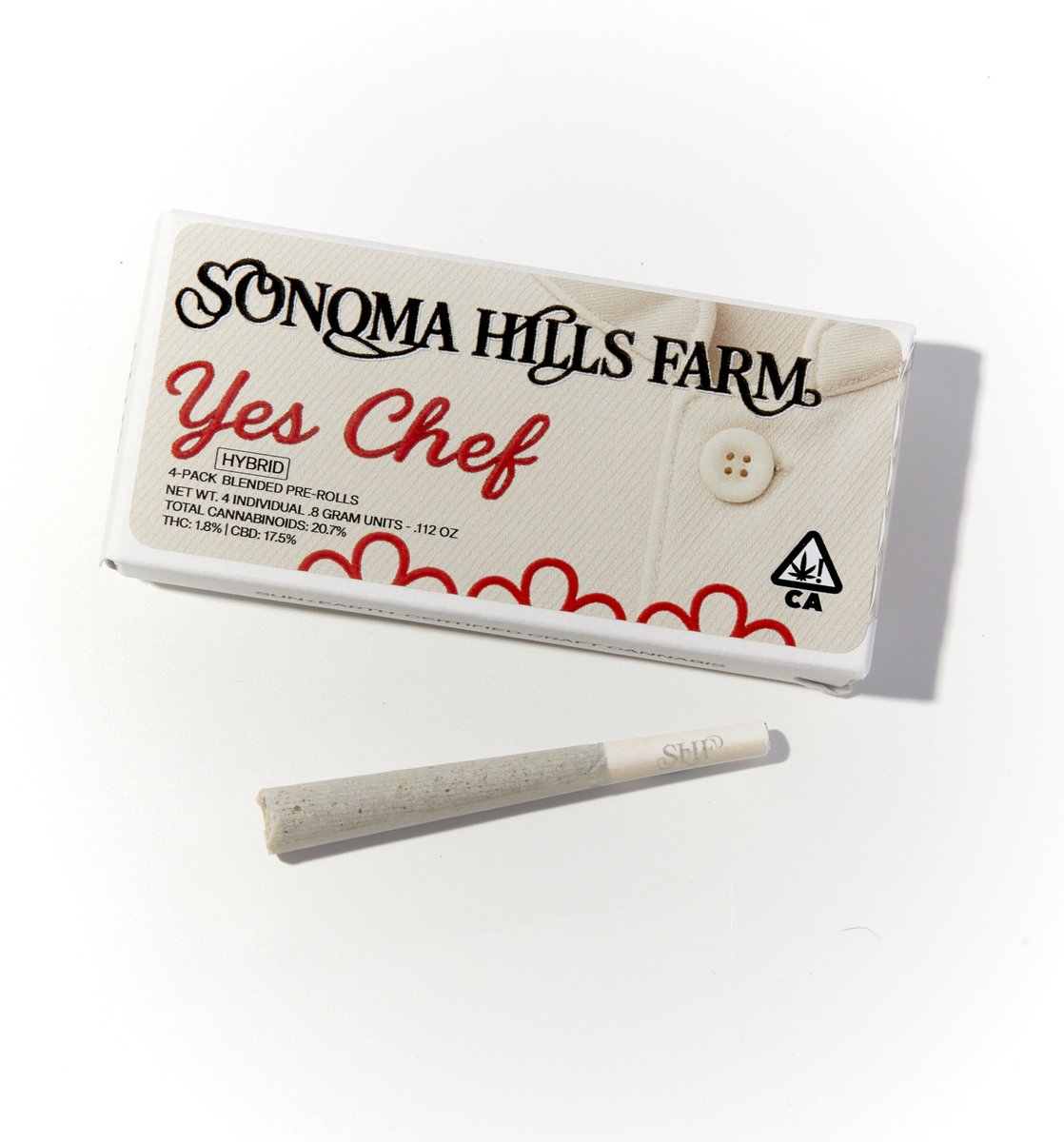 Yes Chef ratio pre-roll 4-pack
